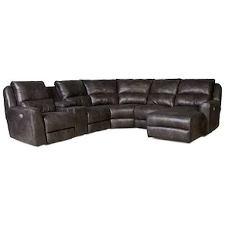 Reclining Sectional Sofa with 5 Seats